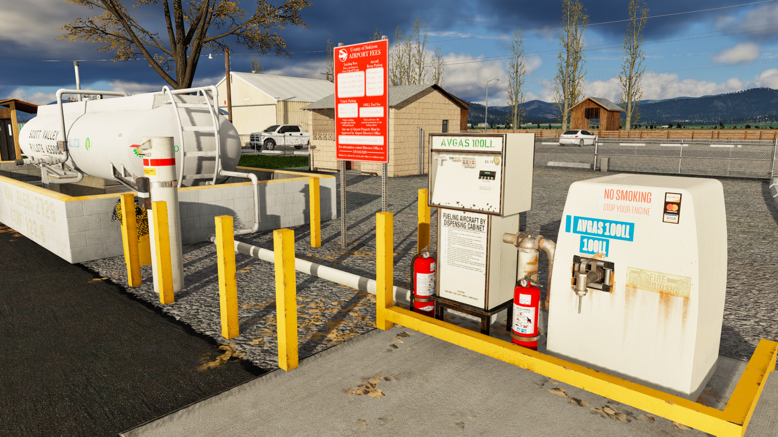 Arial view of Scott Valley airport in X-Plane